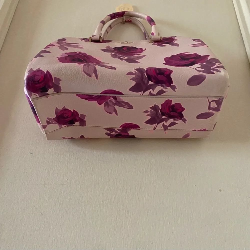 Kate Spade Leather Emerson Place Olivera Pink/Purple Rose Crossbody Bag